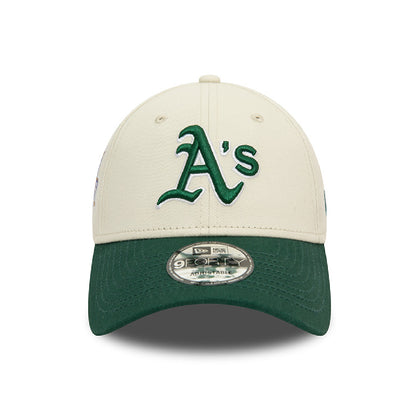 Gorra New Era Oakland Athletics 940 Ajustable Beige - Verde