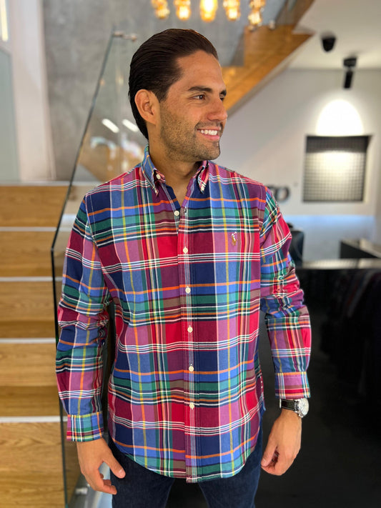 Camisa Polo R.L hombre Oxford