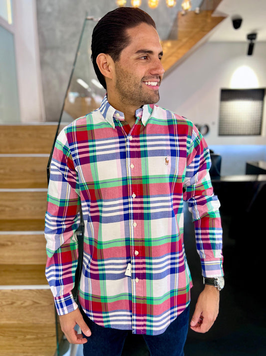 Camisa Polo R.L hombre Oxford