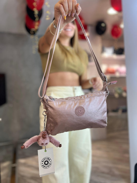 Bolso Manos Libres Oro Rosa