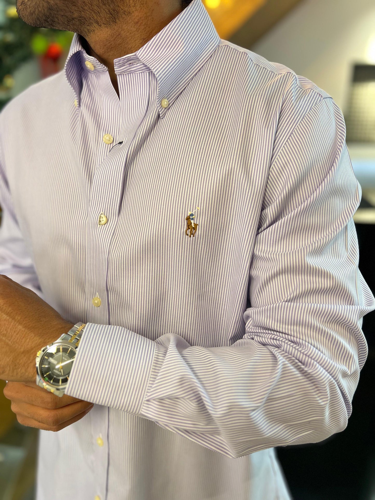 Camisa Polo R.L hombre Algodón