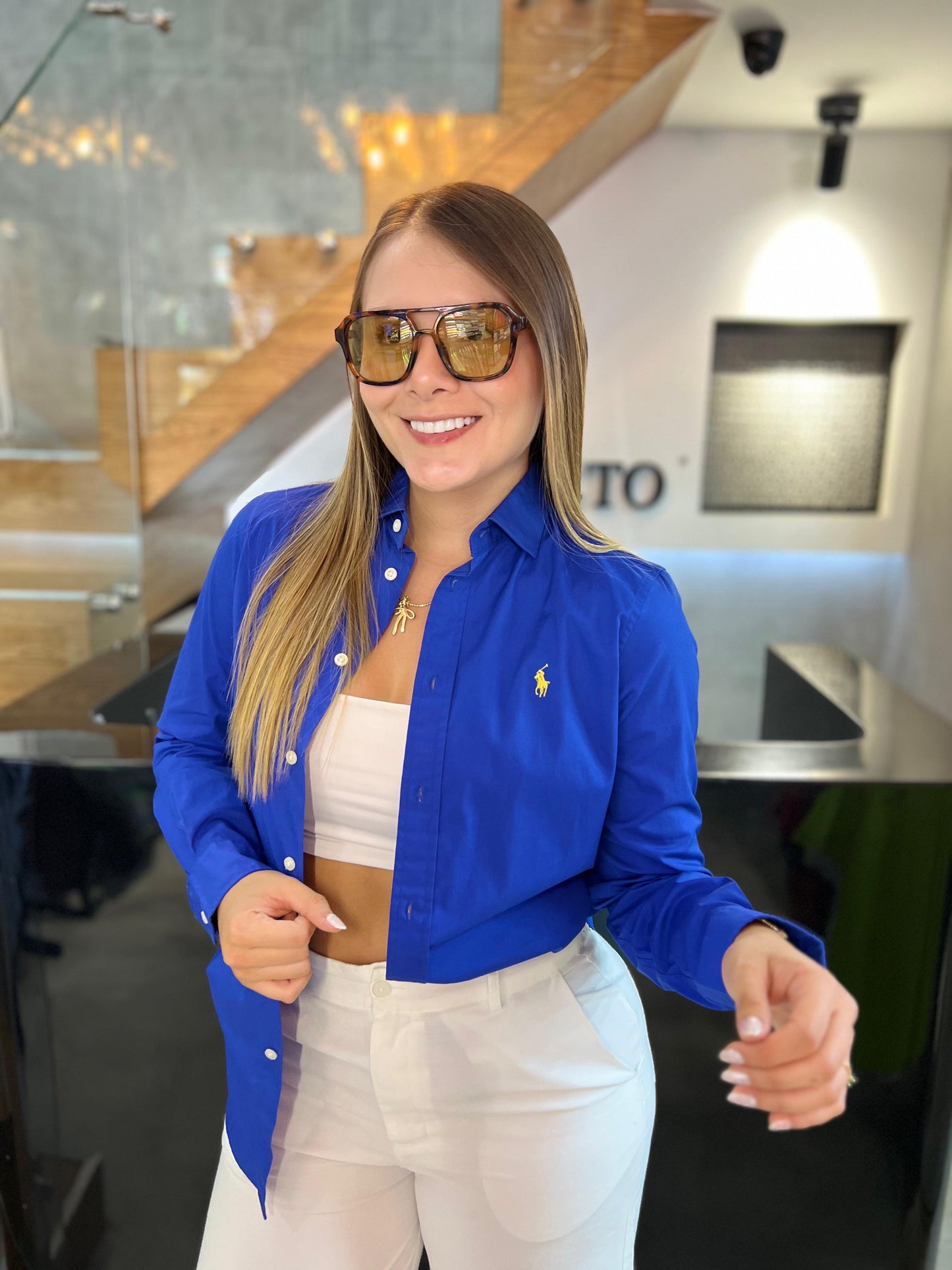 Camisa Polo R.L dama