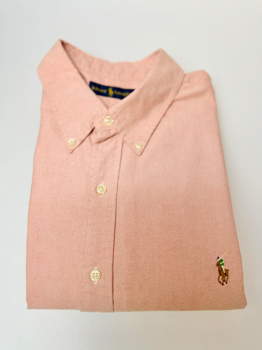 Camisa Polo R.L hombre Oxford  Salmon Caballo Multicolor