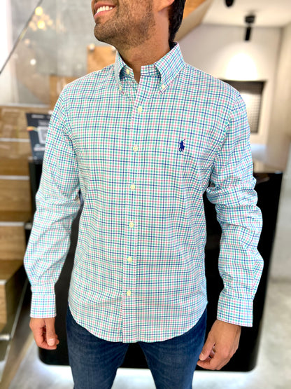 Camisa Polo R.L hombre Algodón Slim Fit