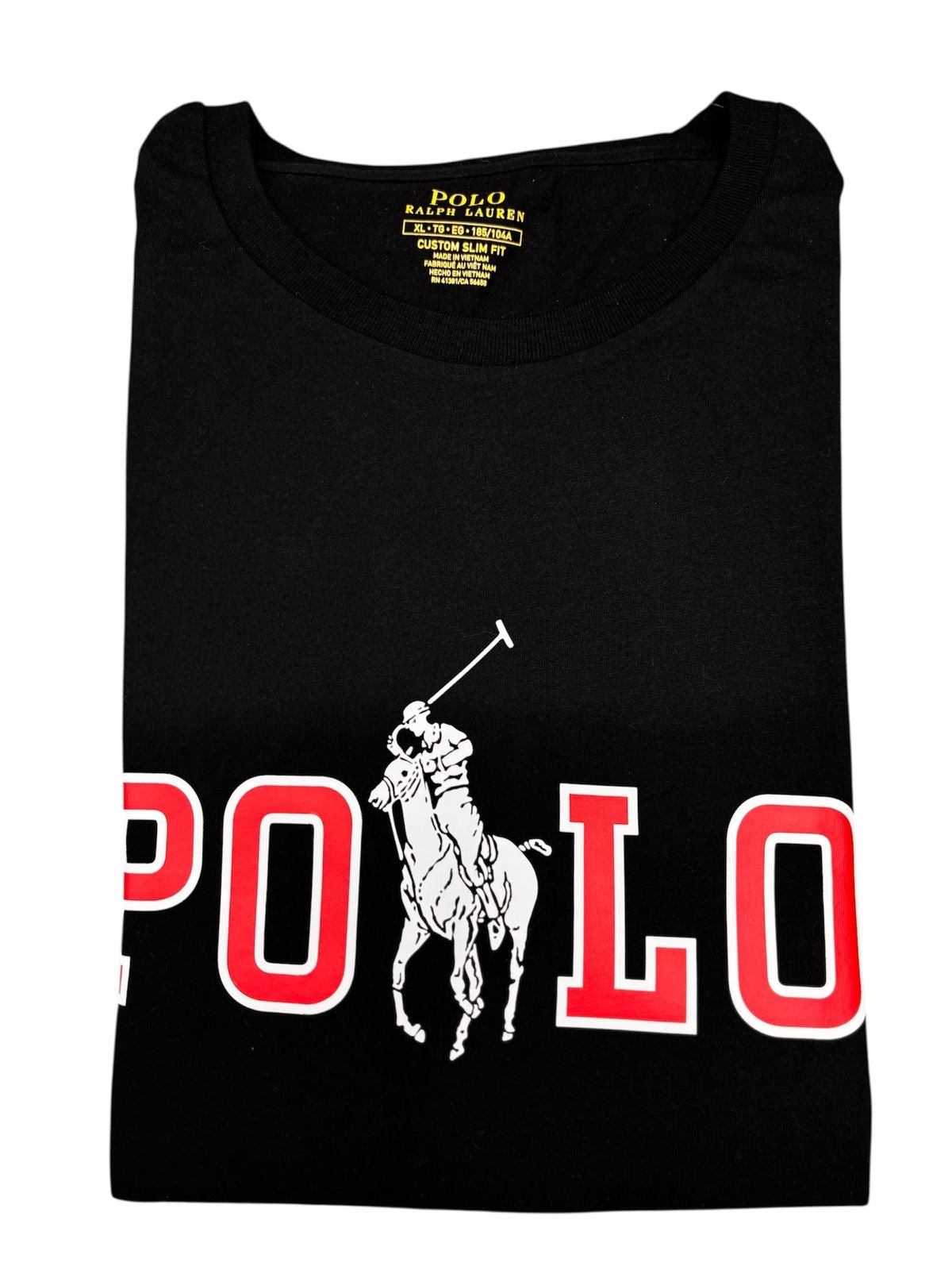 Camiseta Polo R.L hombre Algodón Negra