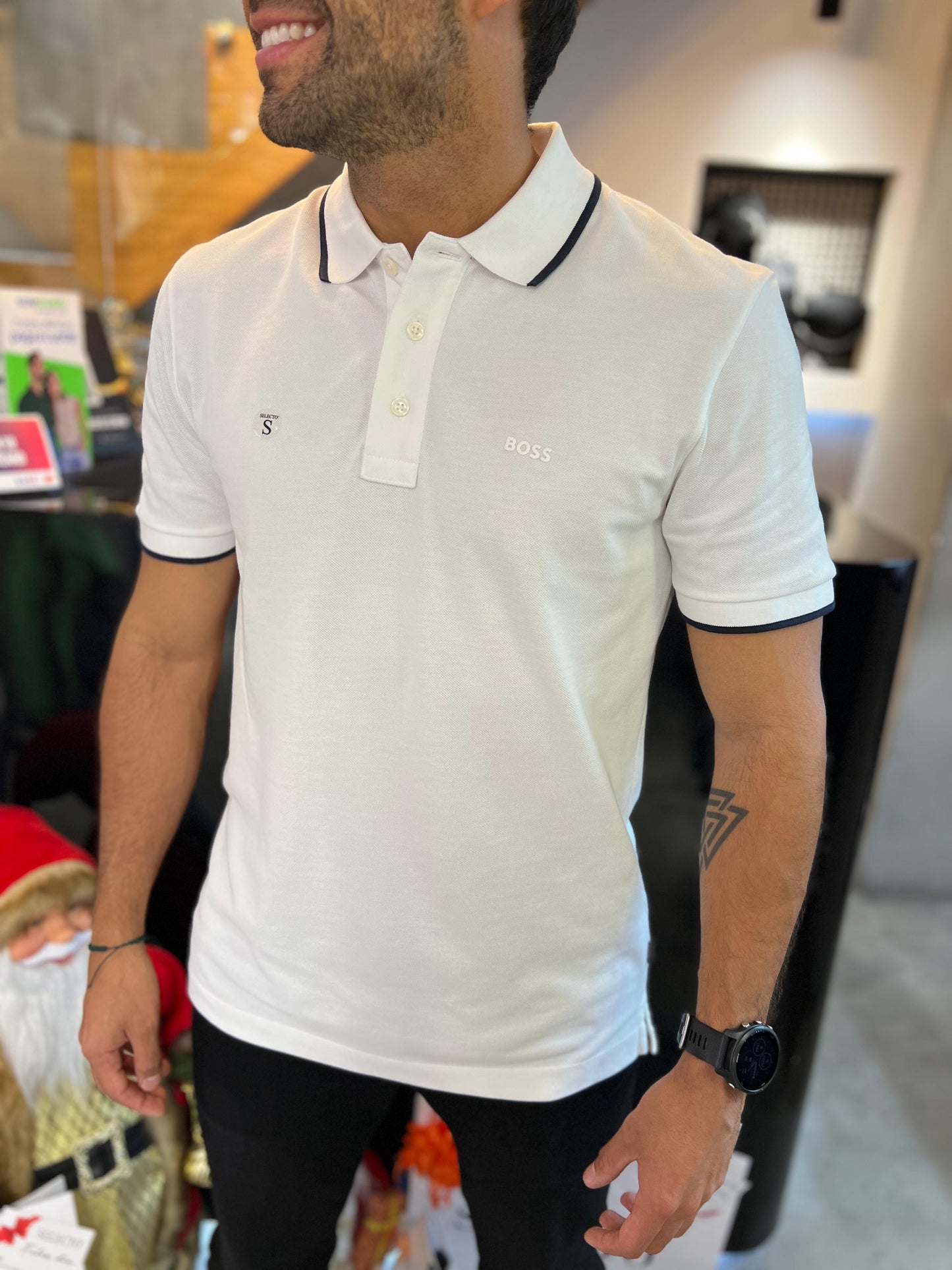 Polo Hugo Boss Blanco