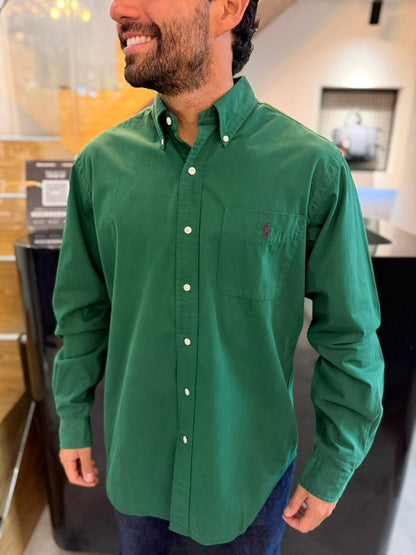 Camisa Polo R.L hombre Algodón Verde Caballo Morado