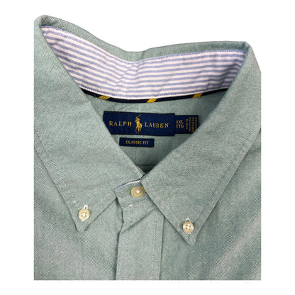 Camisa Polo R.L hombre Oxford Verde Menta Caballo Multicolor