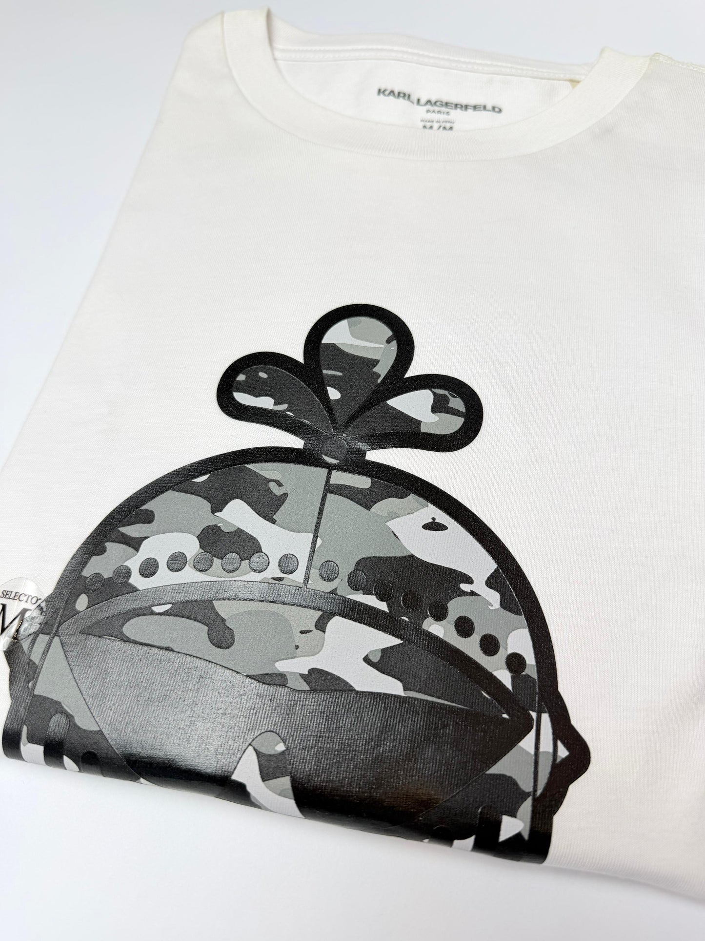 Camiseta Psycho bunny hombre Algodón Blanca Camuflado