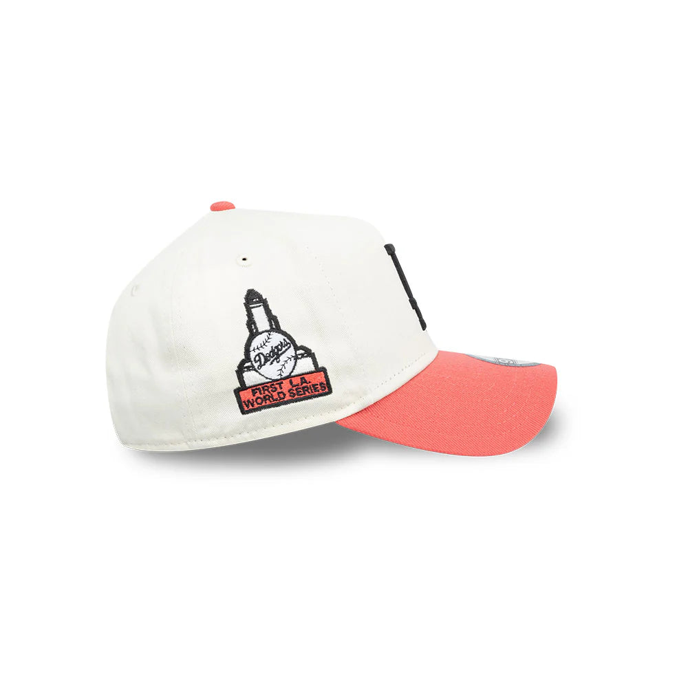 Gorra New Era LA 940 World Series Ajustable Beige - Coral