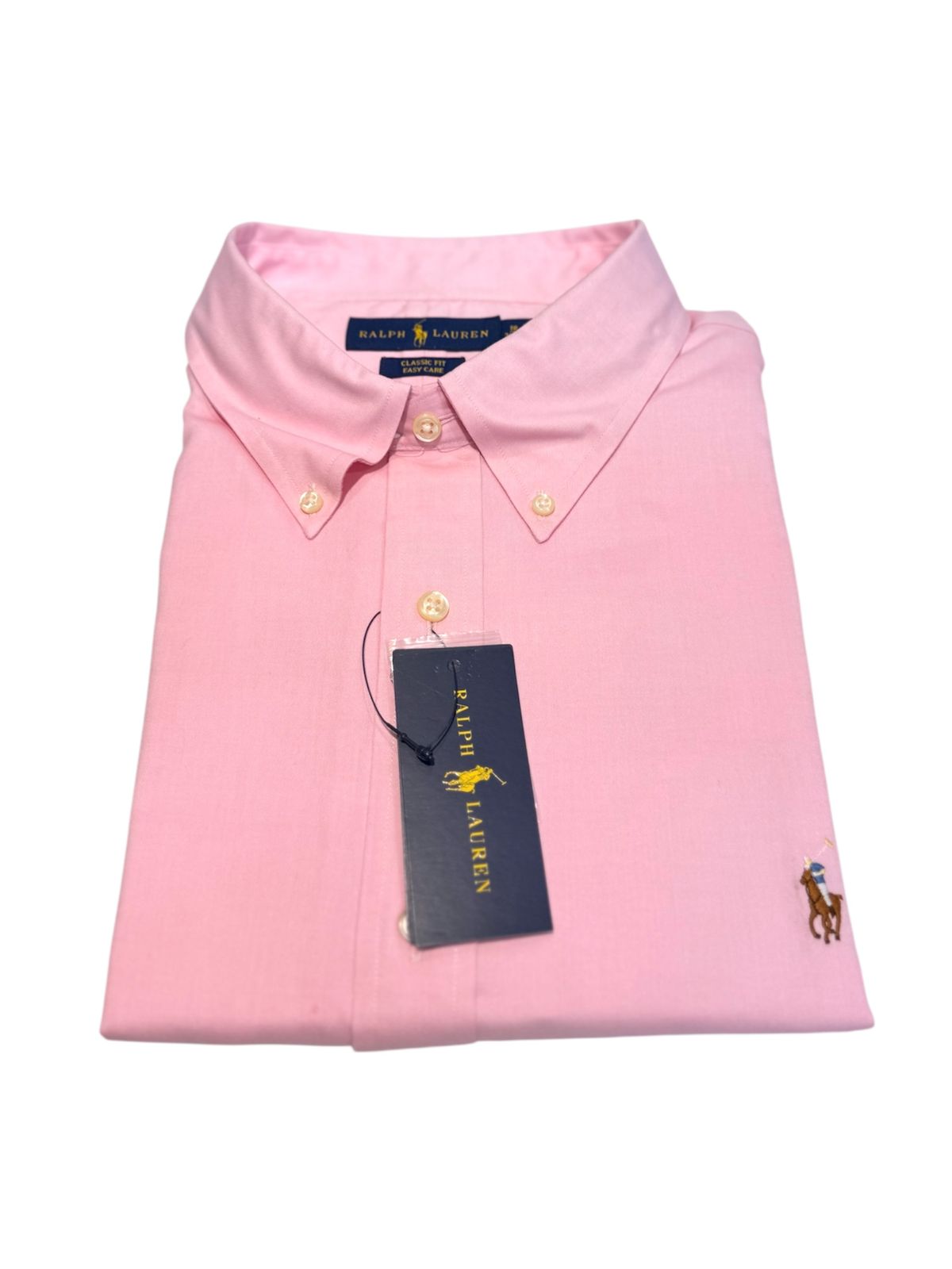 Camisa Polo R.L hombre Algodón Rosada