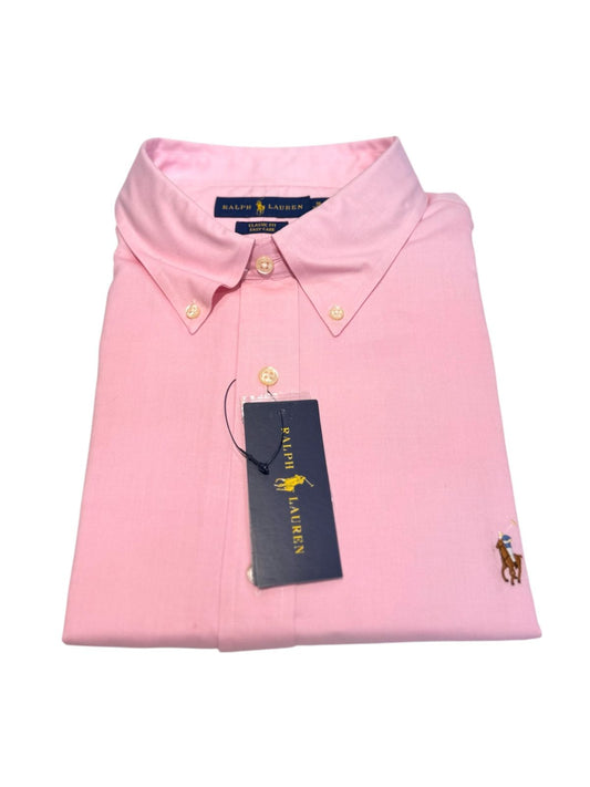 Camisa Polo R.L hombre Algodón Rosada