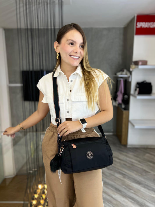Bolso de Mano Negro de Lujo