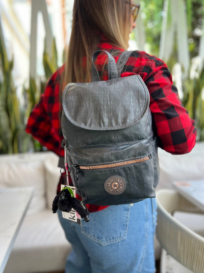 Morral Talla S City Pack Gris Metalizado