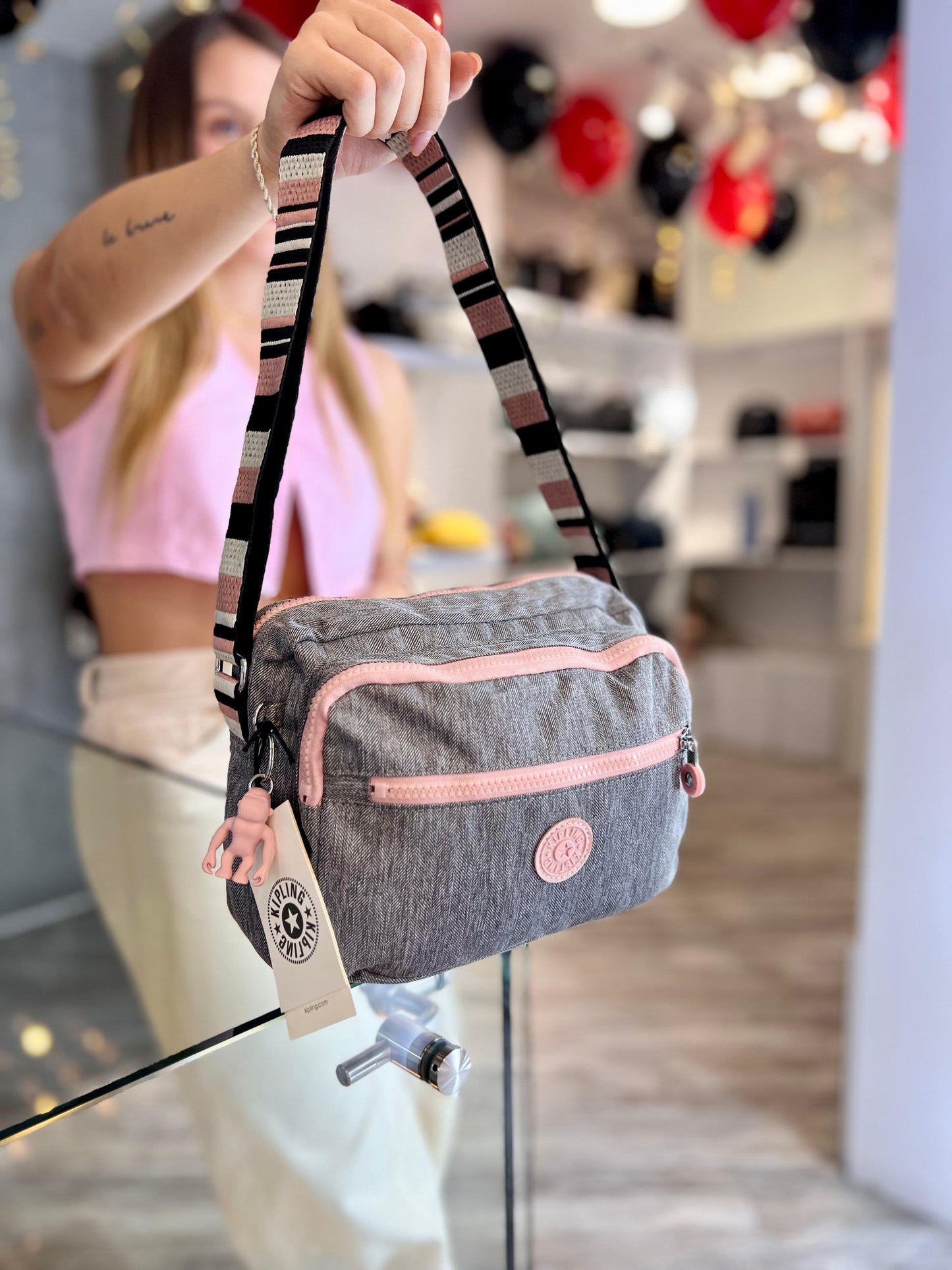 Bolso Manos Libres Gris