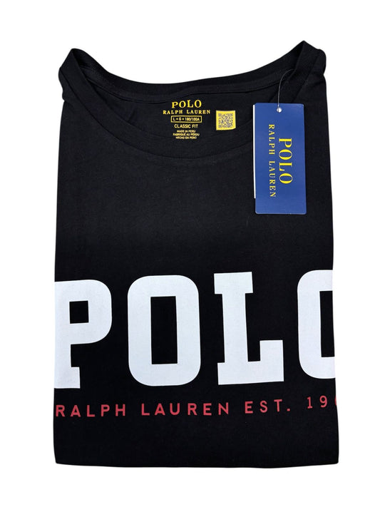 Camiseta Polo R.L hombre Algodón Negra