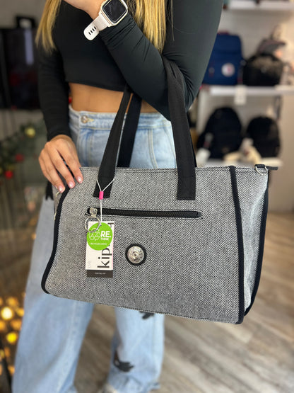 Bolso de Mano Gris