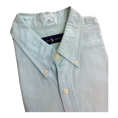 Camisa Polo R.L hombre Oxford Celeste Caballo Multicolor