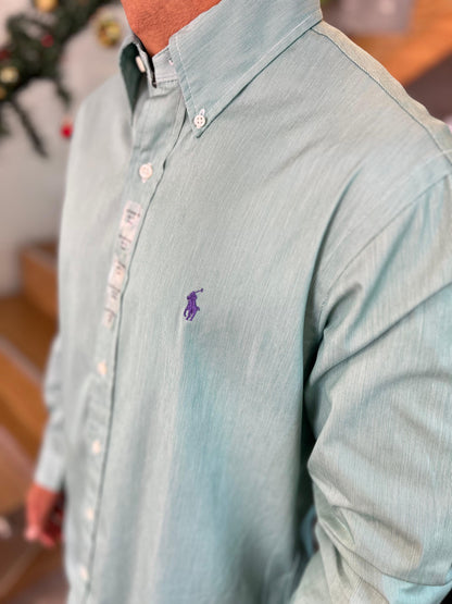 Camisa Polo R.L hombre Algodón Verde