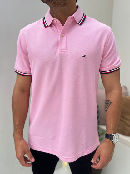 Polo Tommy Hilfiger Hombre Rosado N.C