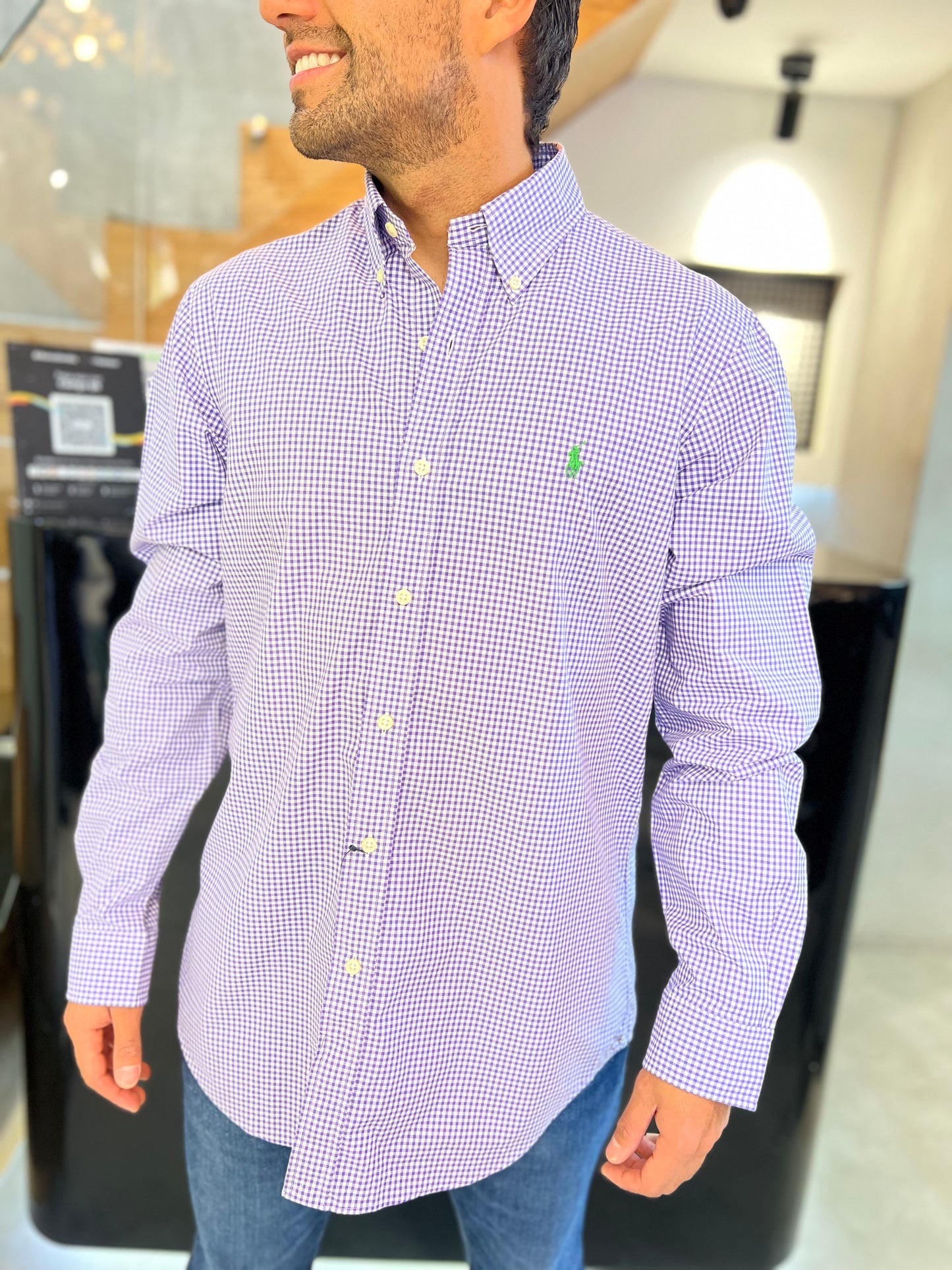 Camisa Polo R.L hombre Algodón