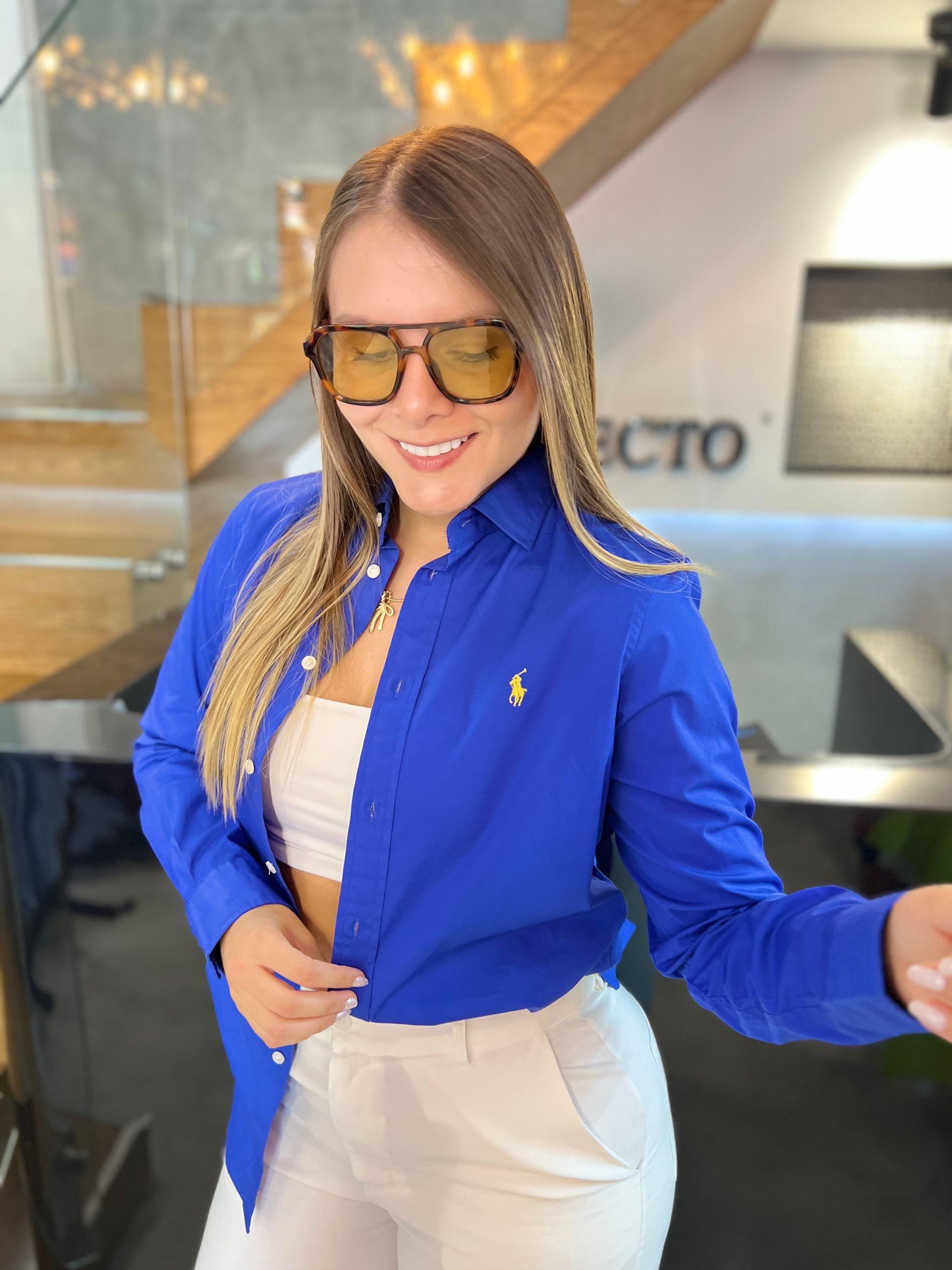 Camisa Polo R.L dama