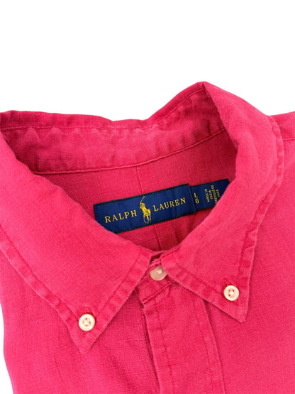 Camisa Polo R.L hombre Lino