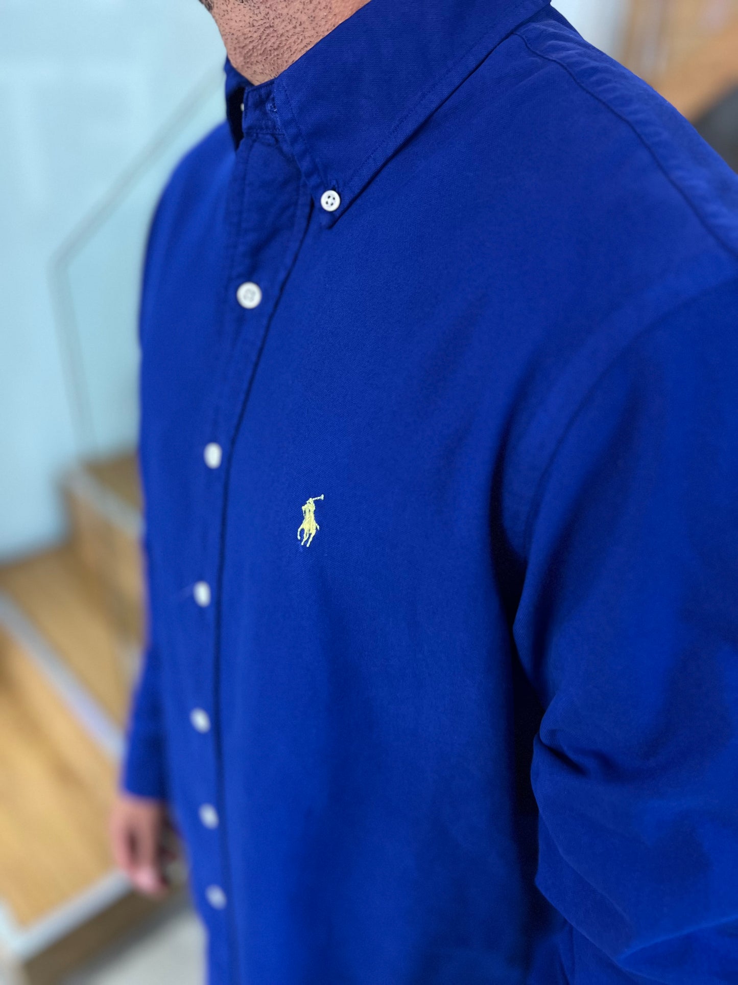 Camisa Polo R.L hombre Oxford Custom Fit