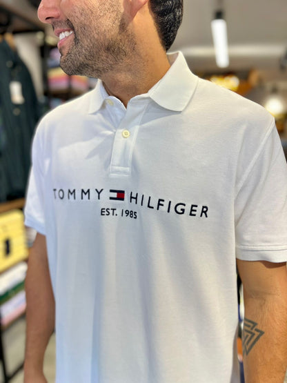 Polo Tommy Hilfiger Hombre Blanco