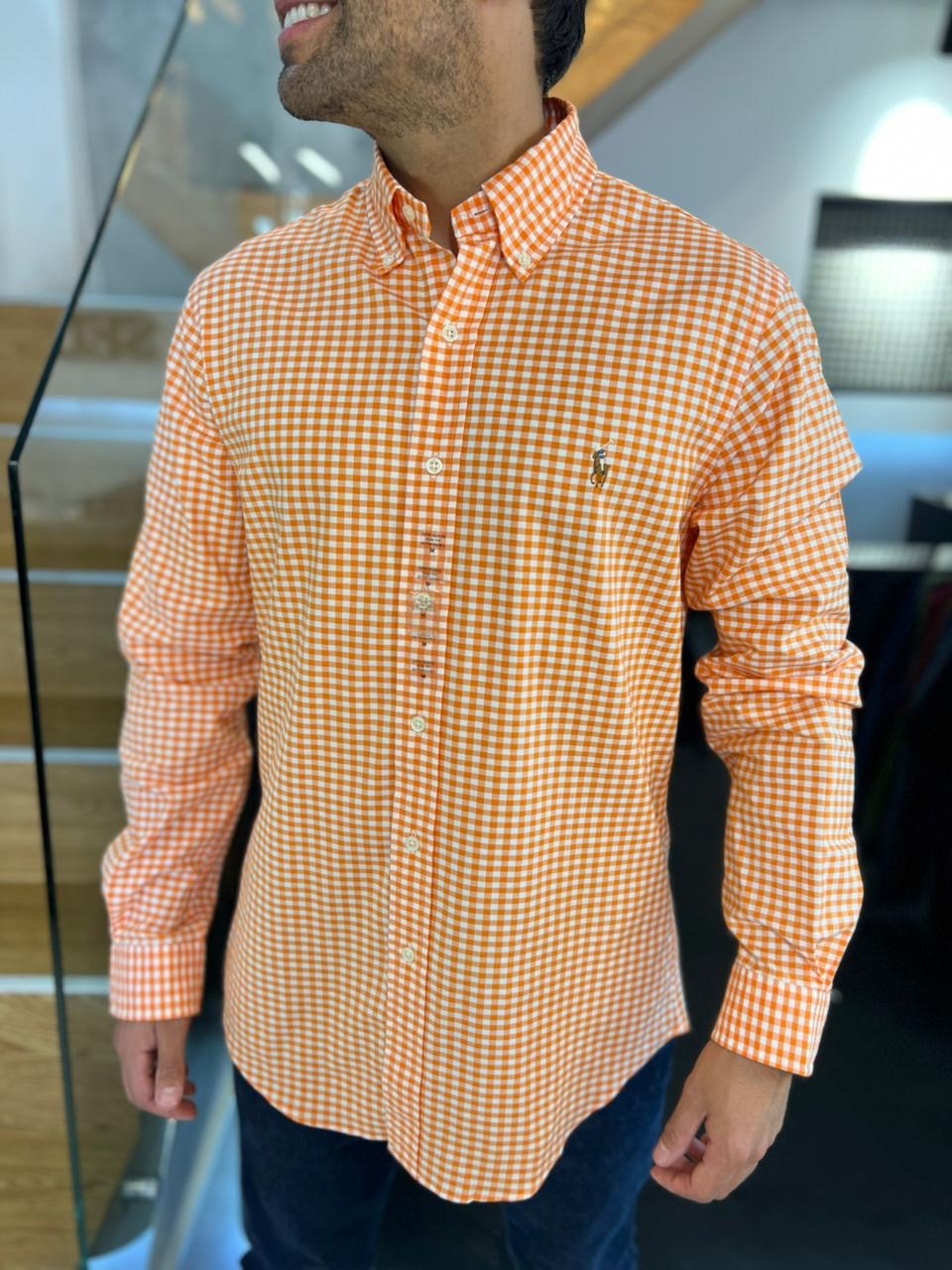 Camisa Polo R.L hombre Oxford Slim Fit