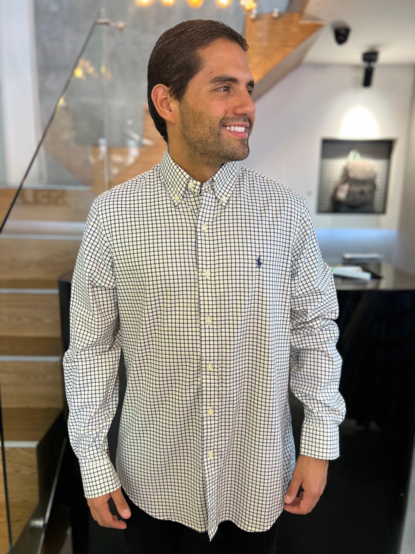 Camisa Polo R.L hombre Algodón