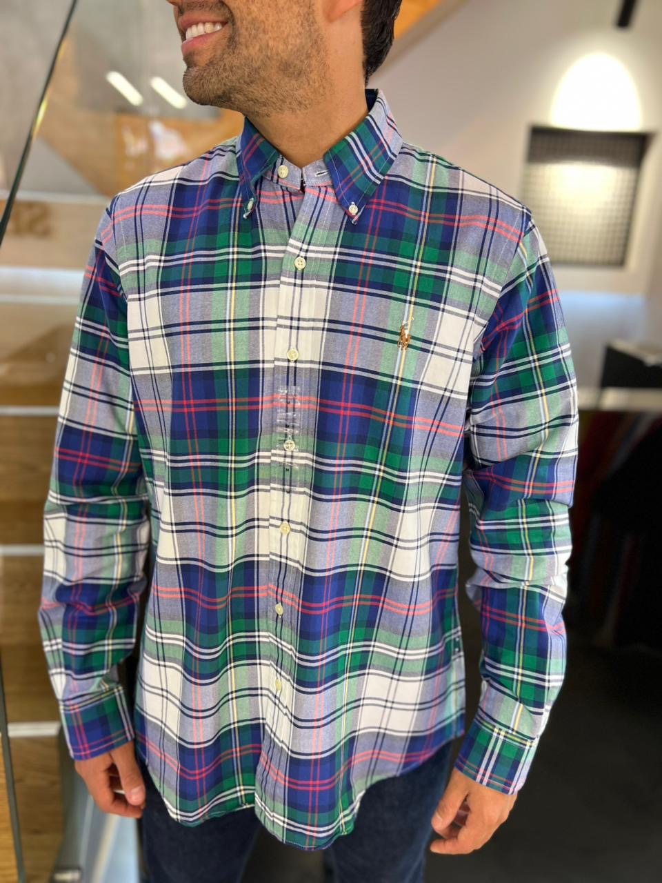Camisa Polo R.L hombre Oxford