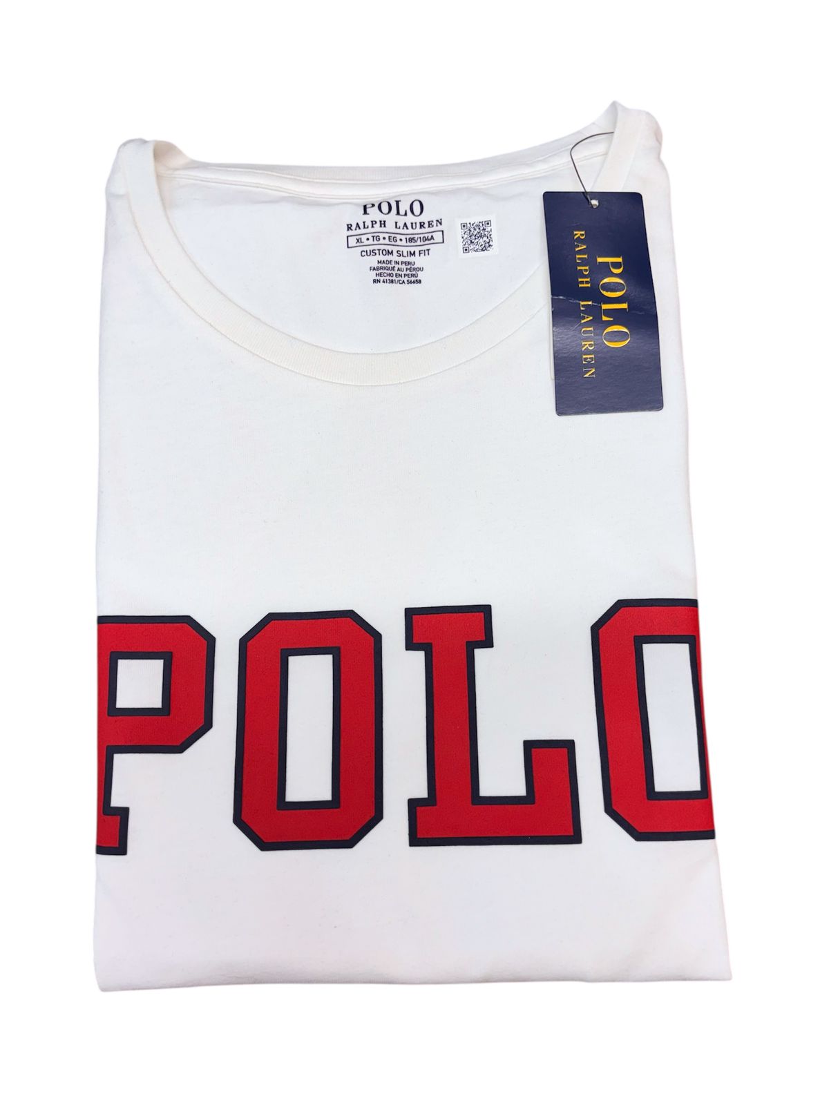 Camiseta Polo R.L hombre Algodón Blanco