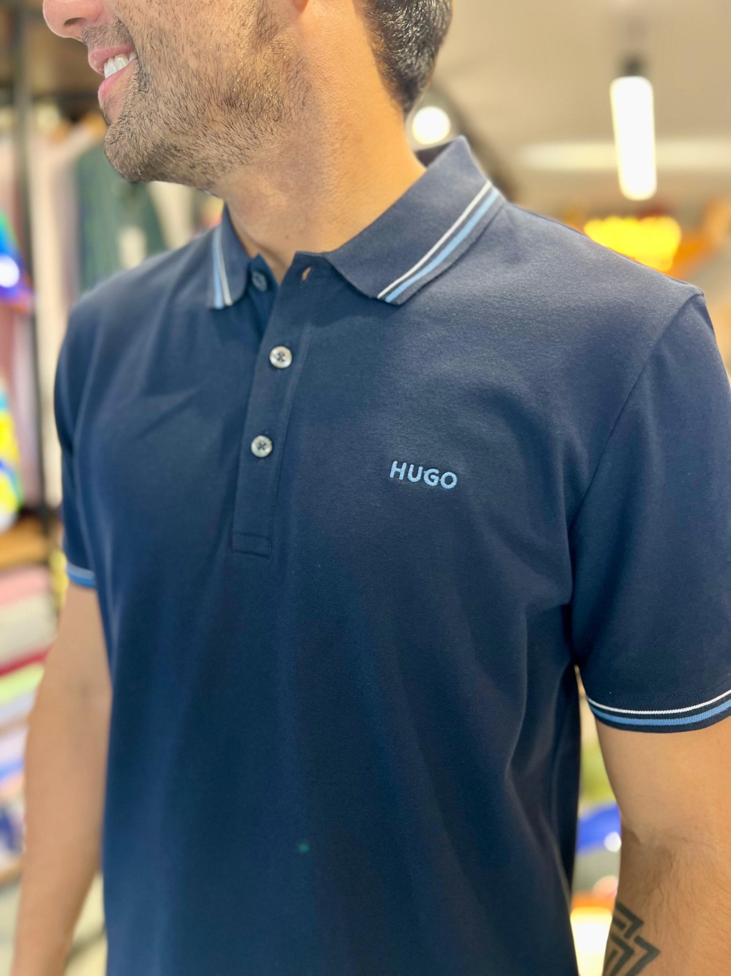 Polo Hugo Boss Verde Slim Fit