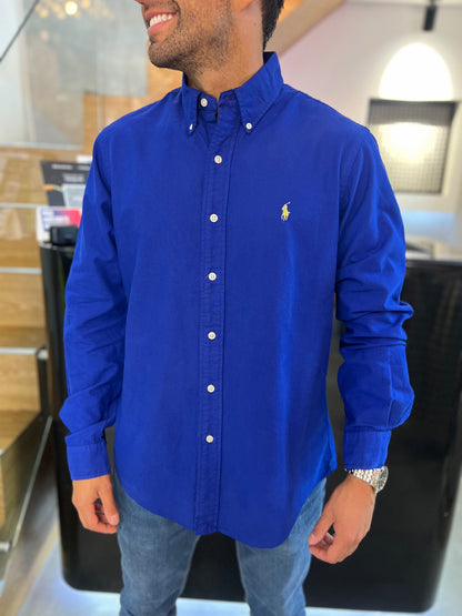 Camisa Polo R.L hombre Oxford Custom Fit