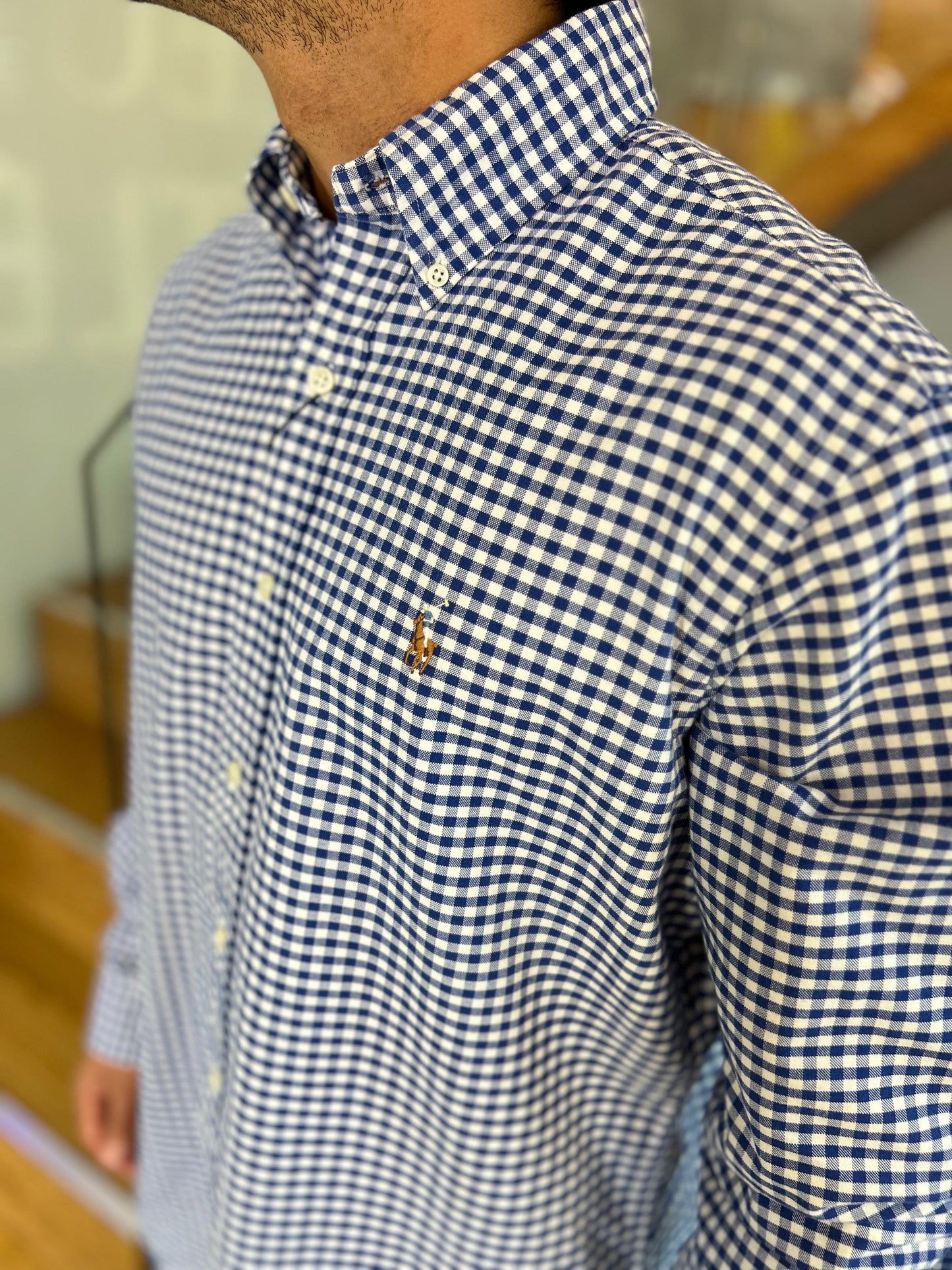 Camisa Polo R.L hombre Oxford