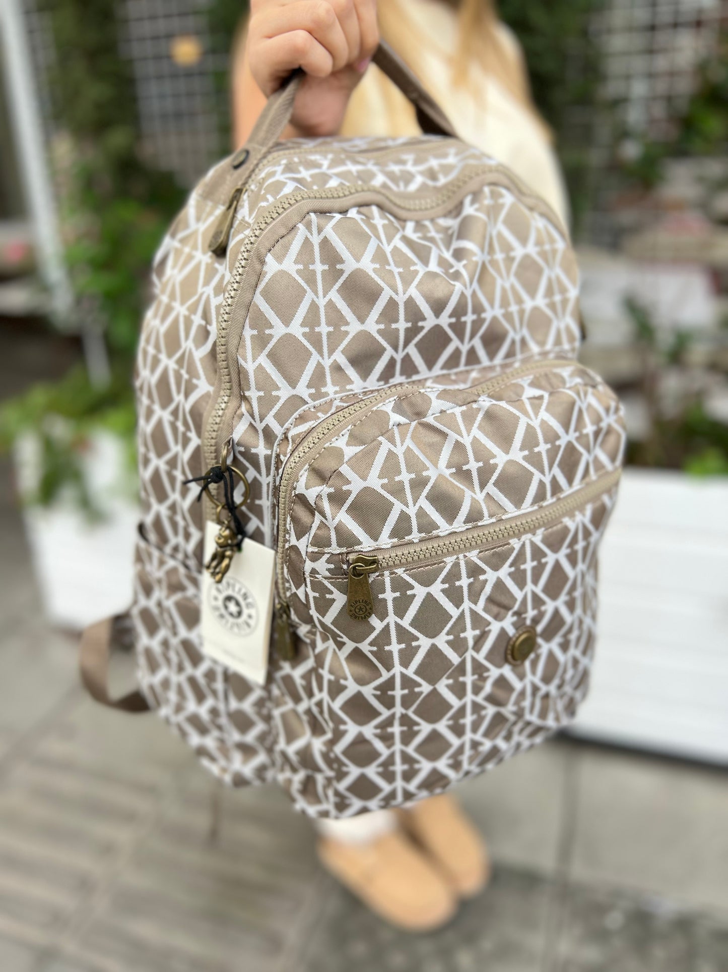 Morral Talla L Dorado Estampado