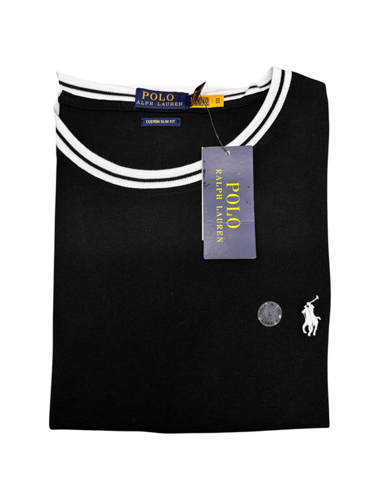 Camiseta Polo R.L hombre Pique Negra