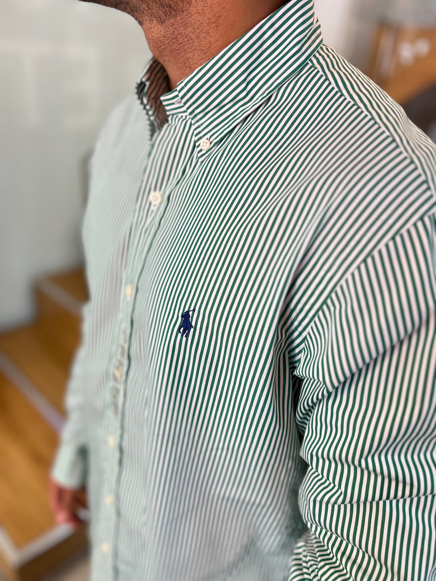 Camisa Polo R.L hombre Algodón Custom Fit
