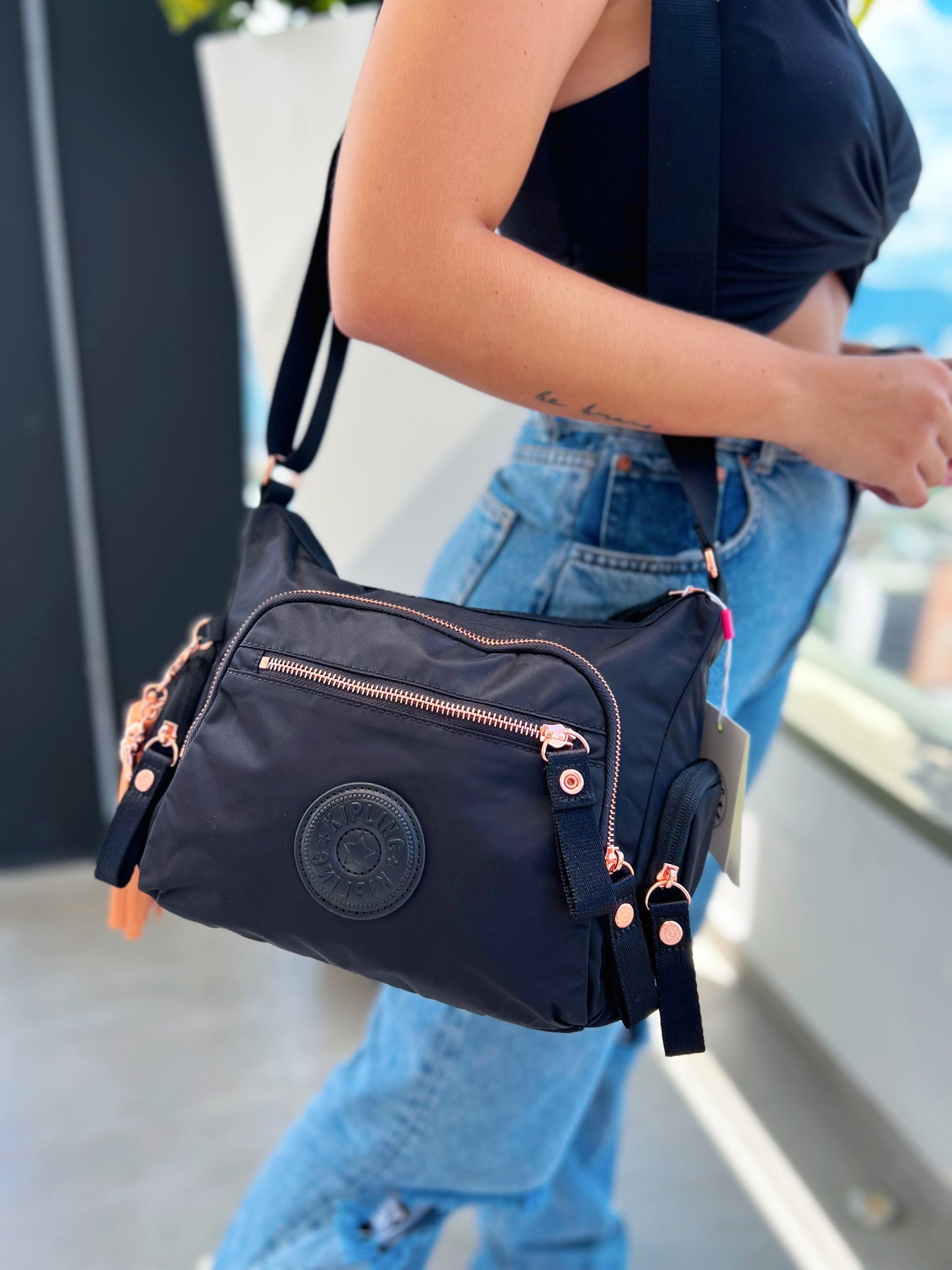 Bolso de Mano Negro de Lujo