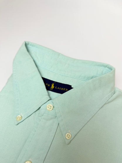 Camisa Polo R.L hombre Oxford  Celeste Caballo Multicolor