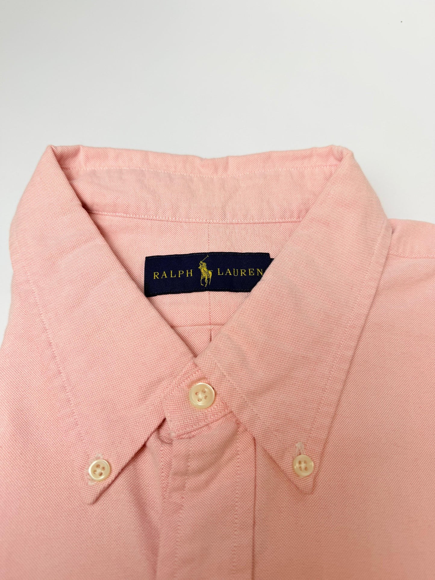 Camisa Polo R.L hombre Oxford Rosada Caballo Multicolor