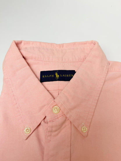 Camisa Polo R.L hombre Oxford Rosada Caballo Multicolor