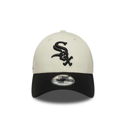 Gorra New Era Chicago White Sox 940 Ajustable Beige - Negra