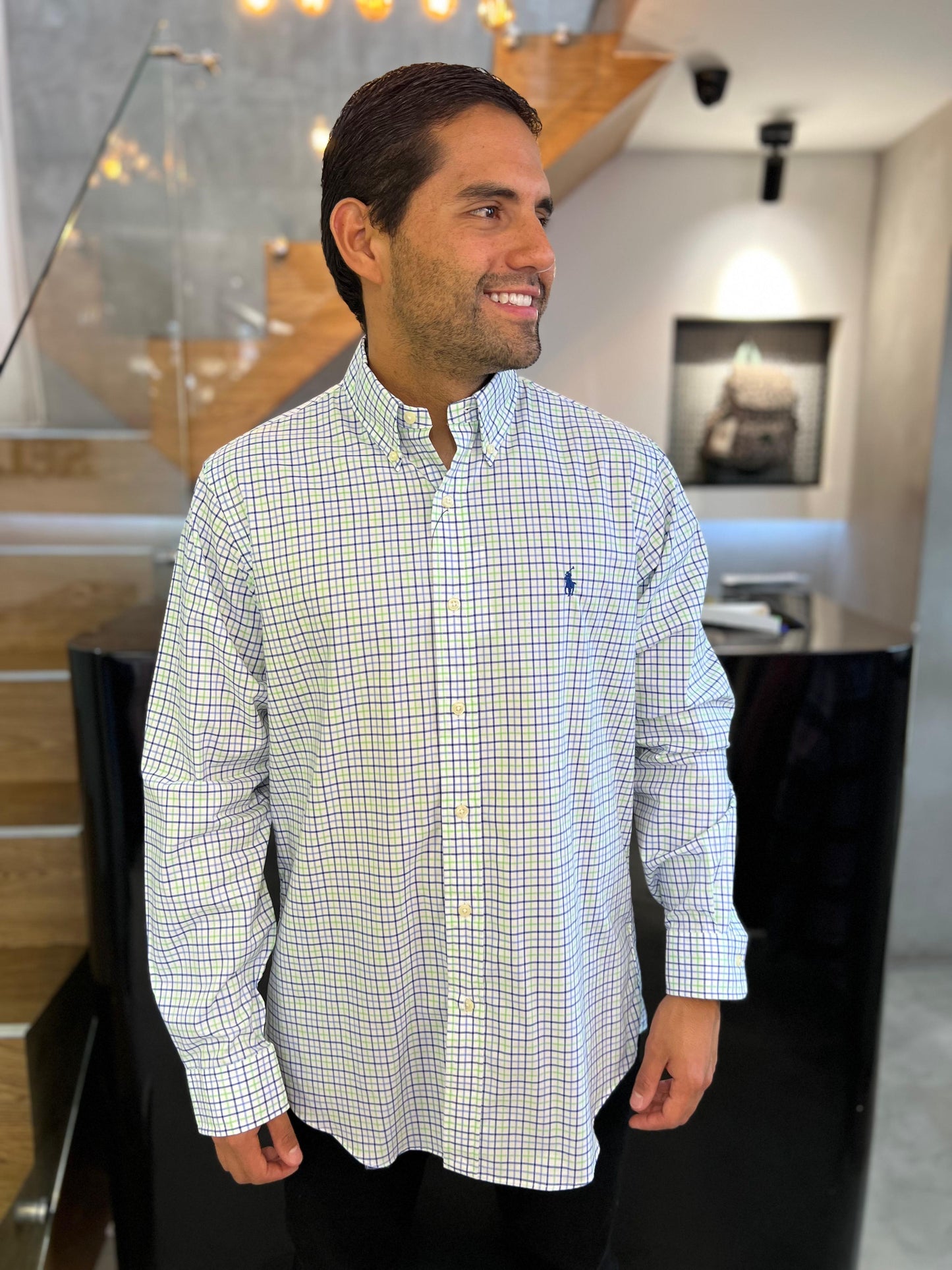Camisa Polo R.L hombre Algodón