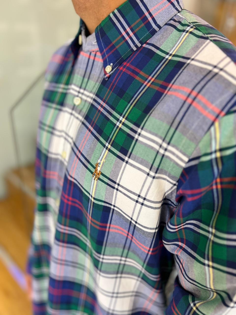 Camisa Polo R.L hombre Oxford