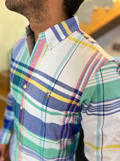 Camisa Polo R.L hombre Oxford Slim Fit