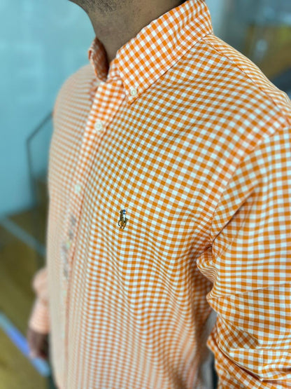 Camisa Polo R.L hombre Oxford Slim Fit
