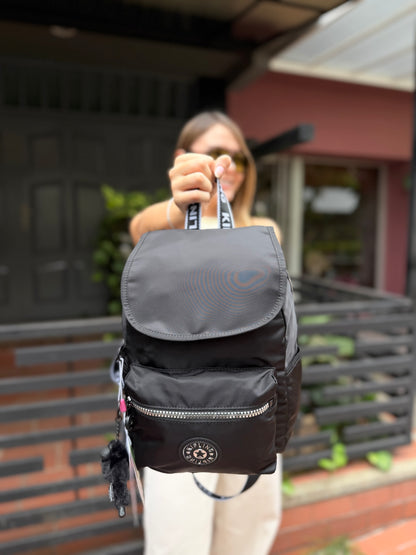 Morral Talla S City Pack Negro-Plateado
