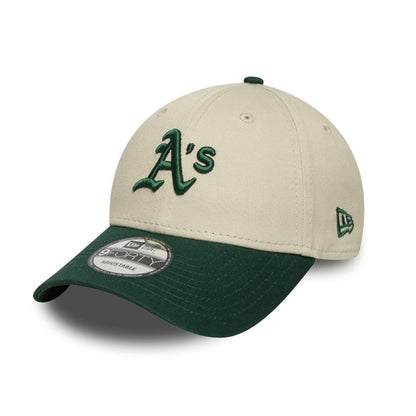 Gorra New Era Oakland Athletics 940 Ajustable Beige - Verde